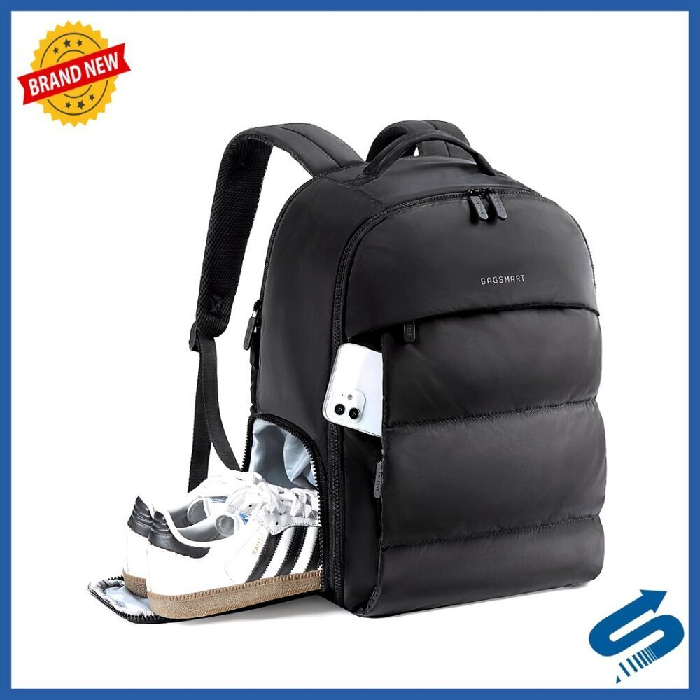 Lightweight Travel Backpack with Shoe Compartment Water-Resistant Carry On